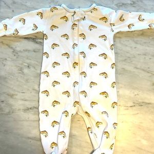 Little English Fish Footie Zip Pj’s, 6 months